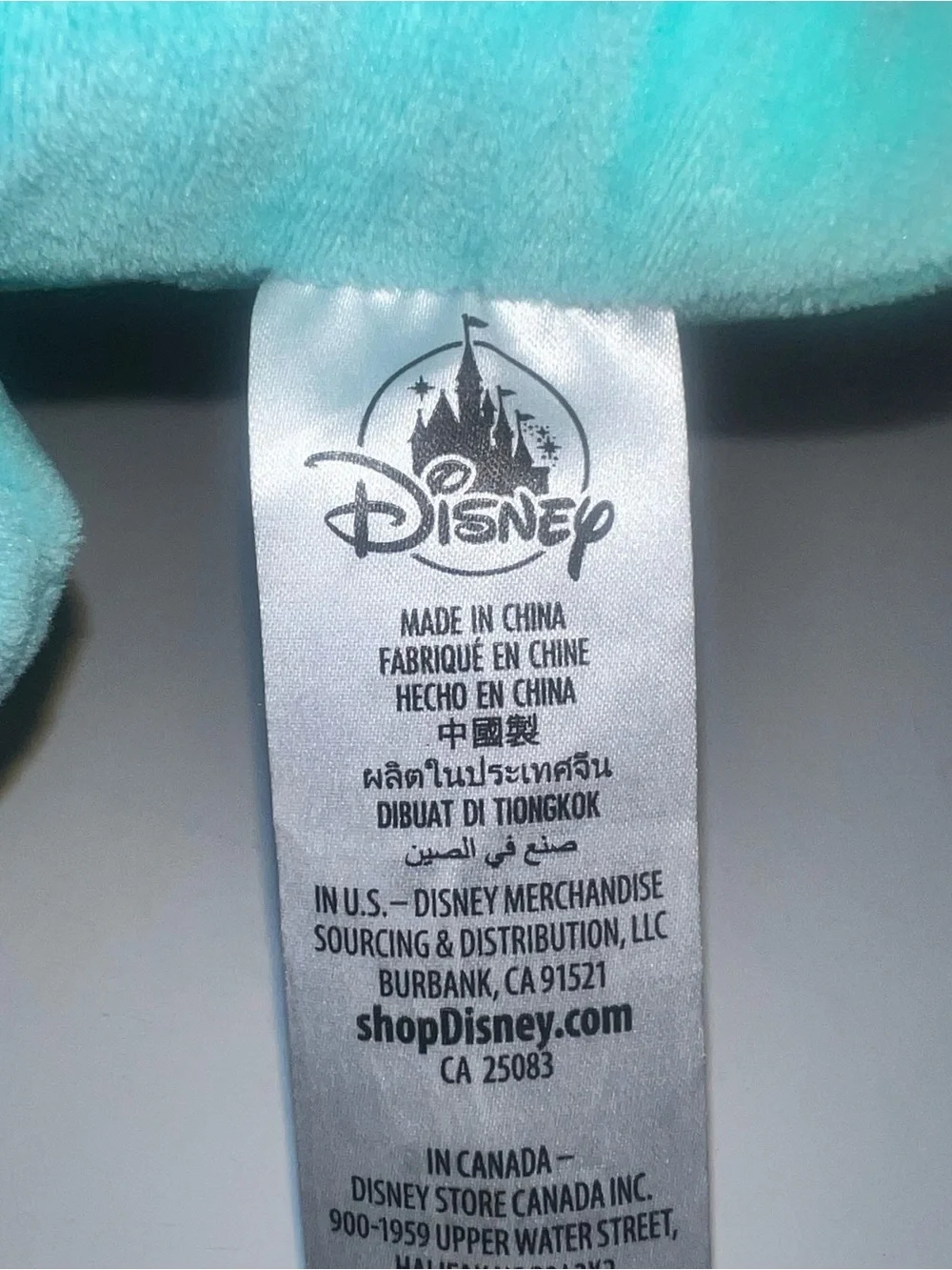 Disney Light Blue Dinosaur Plush Animal Kingdom Heart Tag